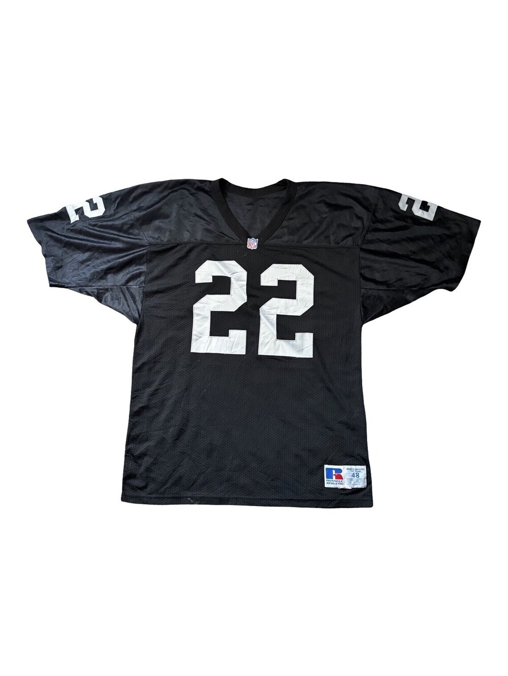 Vintage Mike Haynes Los Angeles Raiders #22 Russell Athletic Jersey Stitched 48